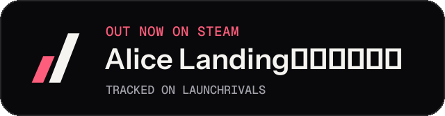 Dark launch badge for Alice Landing：愛莉絲迫降