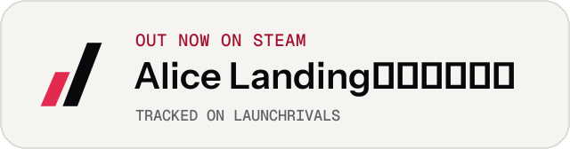 Light launch badge for Alice Landing：愛莉絲迫降