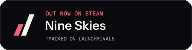 Dark launch badge for Nine Skies
