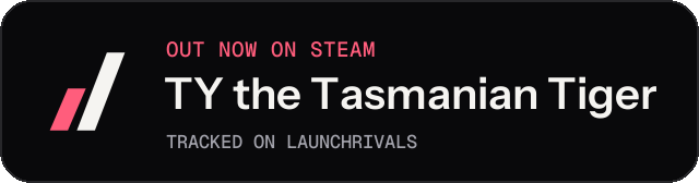 Dark launch badge for TY the Tasmanian Tiger