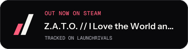 Dark launch badge for Z.A.T.O. // I Love the World and Everything In It