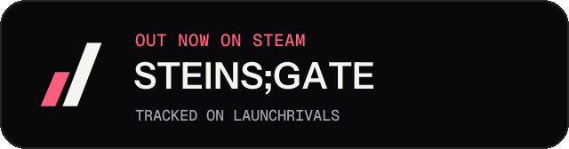 Dark launch badge for STEINS;GATE
