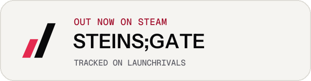 Light launch badge for STEINS;GATE