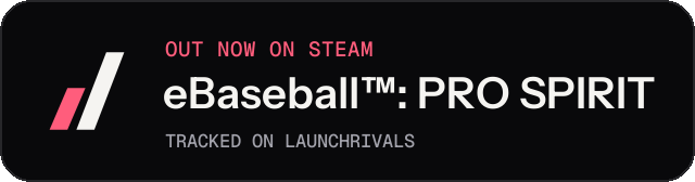 Dark launch badge for eBaseball™: PRO SPIRIT