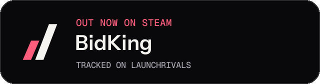 Dark launch badge for BidKing