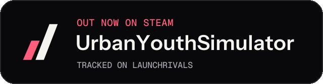 Dark launch badge for UrbanYouthSimulator