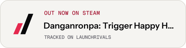 Light launch badge for Danganronpa: Trigger Happy Havoc