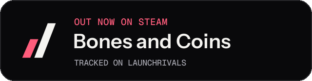 Dark launch badge for Bones and Coins