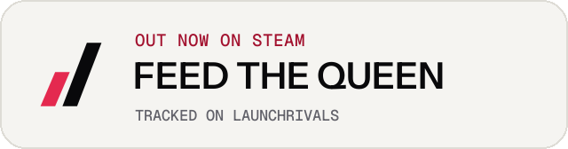 Light launch badge for FEED THE QUEEN