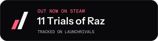 Dark launch badge for 11 Trials of Raz