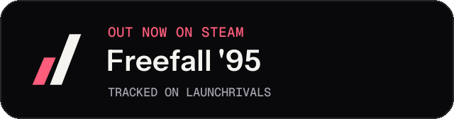 Dark launch badge for Freefall '95