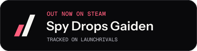 Dark launch badge for Spy Drops Gaiden