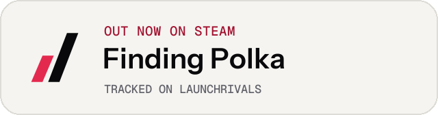 Light launch badge for Finding Polka