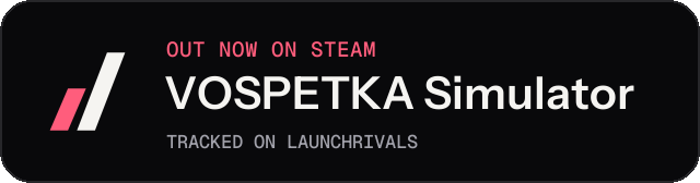 Dark launch badge for VOSPETKA Simulator