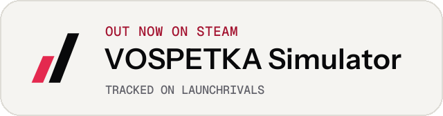 Light launch badge for VOSPETKA Simulator