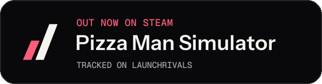 Dark launch badge for Pizza Man Simulator