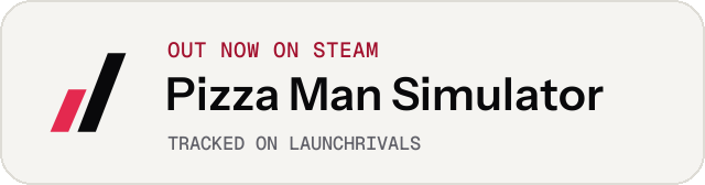 Light launch badge for Pizza Man Simulator