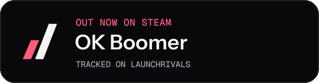 Dark launch badge for OK Boomer