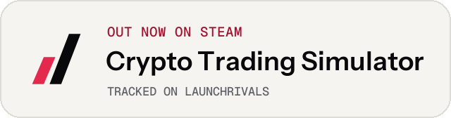 Light launch badge for Crypto Trading Simulator