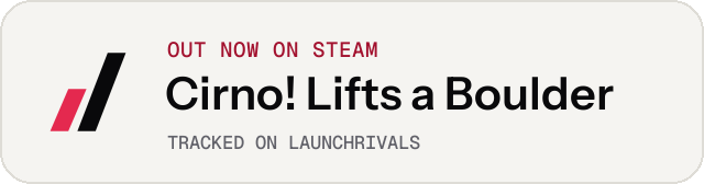 Light launch badge for Cirno! Lifts a Boulder