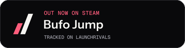 Dark launch badge for Bufo Jump