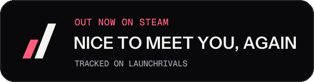 Dark launch badge for NICE TO MEET YOU, AGAIN