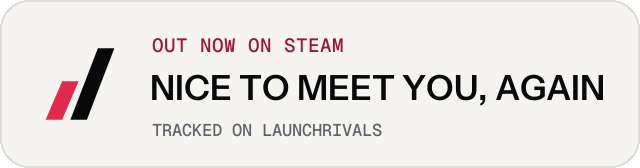 Light launch badge for NICE TO MEET YOU, AGAIN