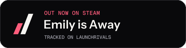 Dark launch badge for Emily is Away