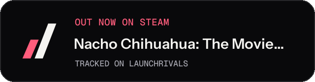 Dark launch badge for Nacho Chihuahua: The Movie: The Game
