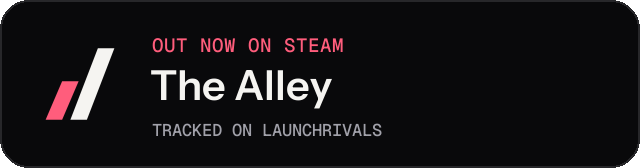 Dark launch badge for The Alley