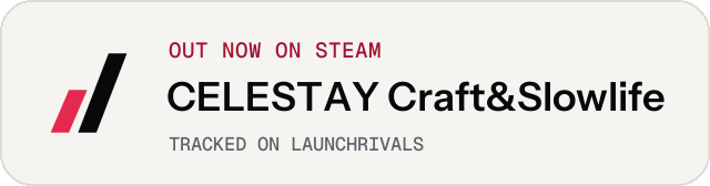Light launch badge for CELESTAY Craft&Slowlife