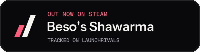 Dark launch badge for Beso's Shawarma