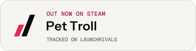 Light launch badge for Pet Troll