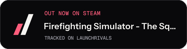 Dark launch badge for Firefighting Simulator - The Squad