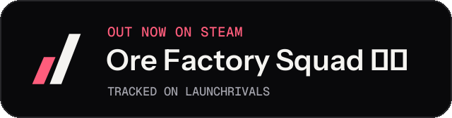 Dark launch badge for Ore Factory Squad ⛏️
