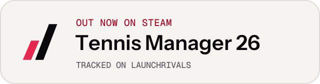 Light launch badge for Tennis Manager 26