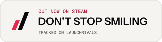 Light launch badge for DON'T STOP SMILING