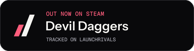 Dark launch badge for Devil Daggers