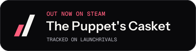 Dark launch badge for The Puppet's Casket