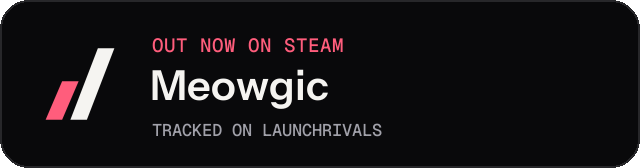 Dark launch badge for Meowgic