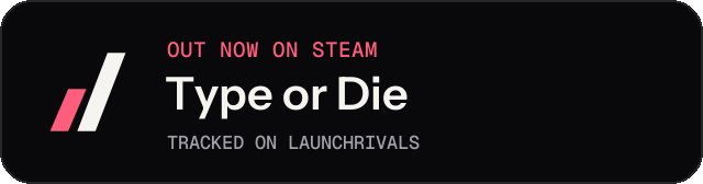 Dark launch badge for Type or Die