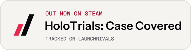 Light launch badge for HoloTrials: Case Covered