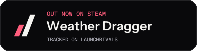 Dark launch badge for Weather Dragger