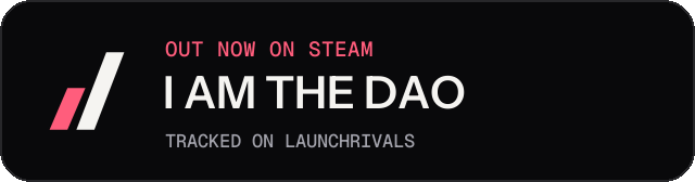 Dark launch badge for I AM THE DAO