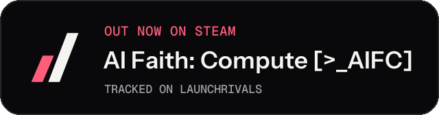 Dark launch badge for AI Faith: Compute [>_AIFC]