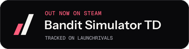 Dark launch badge for Bandit Simulator TD