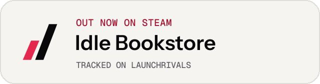 Light launch badge for Idle Bookstore