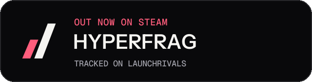 Dark launch badge for HYPERFRAG