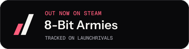 Dark launch badge for 8-Bit Armies