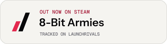 Light launch badge for 8-Bit Armies